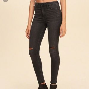 Black high waisted jeans